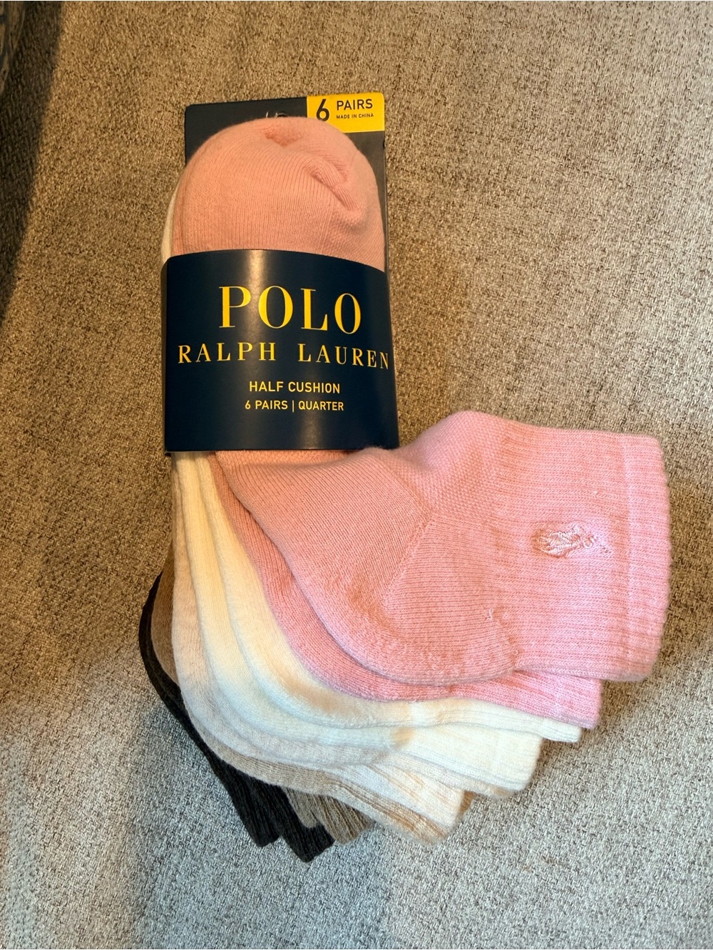 Polo Ralph Lauren Women’s Ankle Socks- 6 Pack